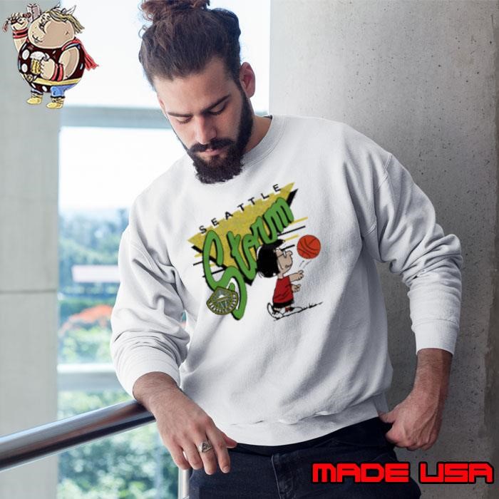 Snoopy Peanuts Marcie x Seattle Storm basketball Sweatshirt