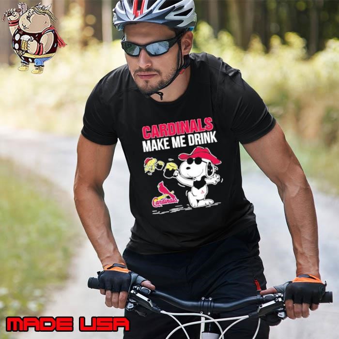 Snoopy and Woodstock St. Louis Cardinals make me drink Unisex