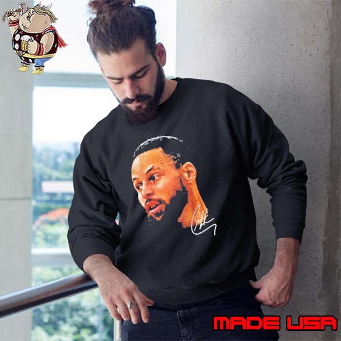 Stephen Curry NBA big face signature Sweatshirt