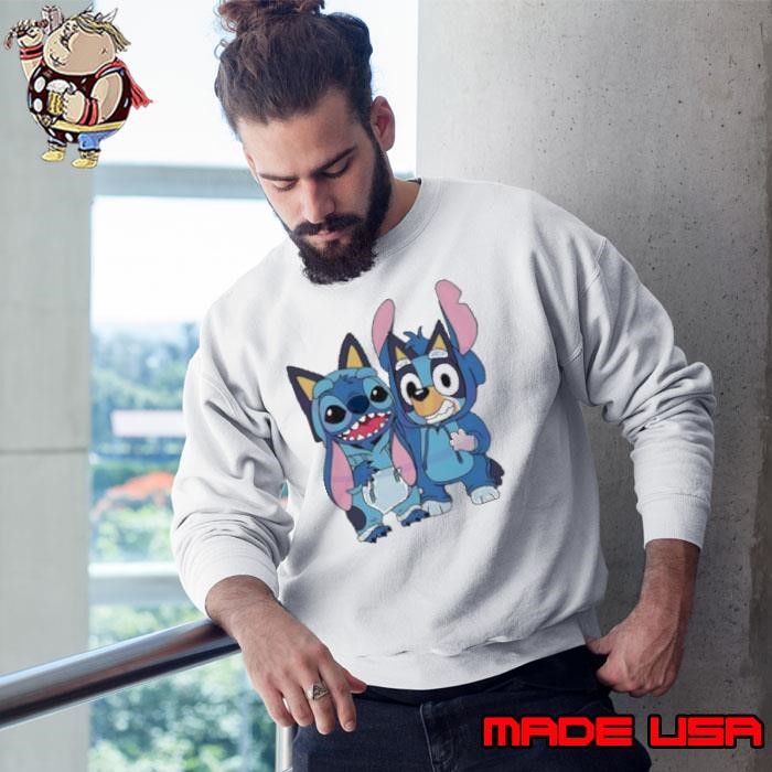 Stitch and Bluey bluey costume cute cartoon characters Sweatshirt