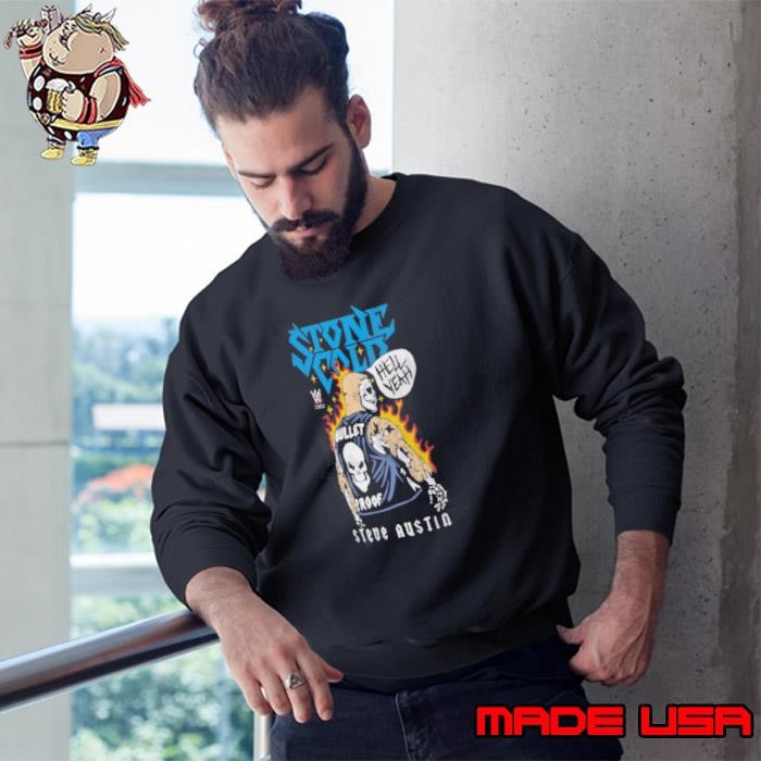 Stone Cold Steve Austin Ripple Junction Skeleton Sweatshirt