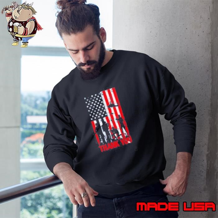 Thank you Veteran US flag memorial day Sweatshirt