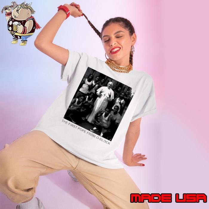 The First Pope Leo From O-block Back To Da Hood Chicago Ladies tee