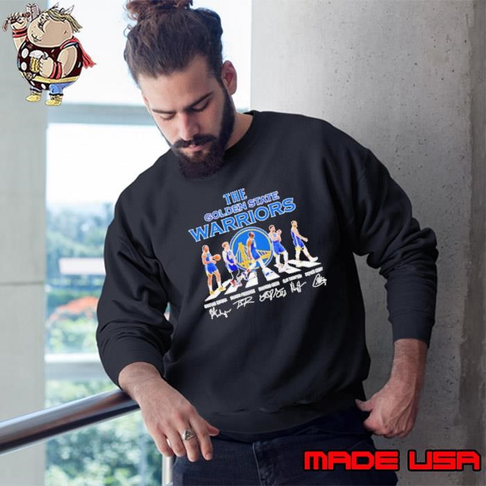 The Golden State Warriors Abbey Road Jonathan Kuminga Brandin Podziemski Draymond Green signatures Sweatshirt