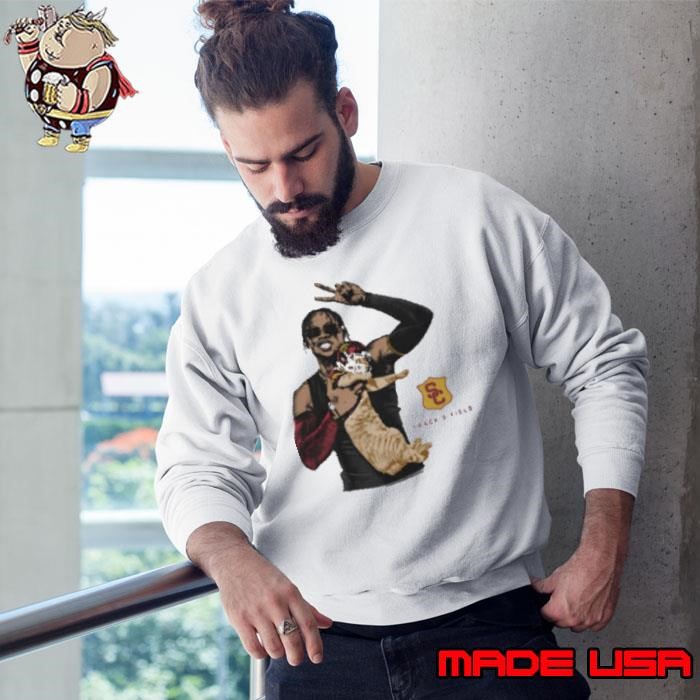 Travis Williams USC Trojans Track & Field NCAA Division I Portrait Cat Sweatshirt