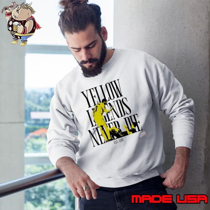 Villarreal CF Yellow legends never die Raúl Albiol silhouette Sweatshirt
