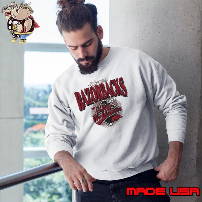 Arkansas Razorbacks MLB Baseball 2025 College World Series Sweatshirt