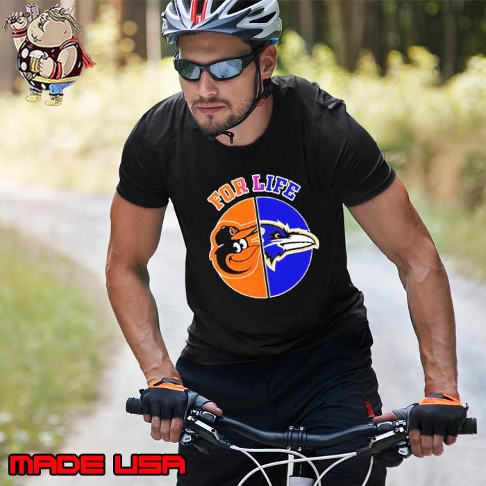 Baltimore Ravens and Baltimore Orioles for life sports team logo Unisex