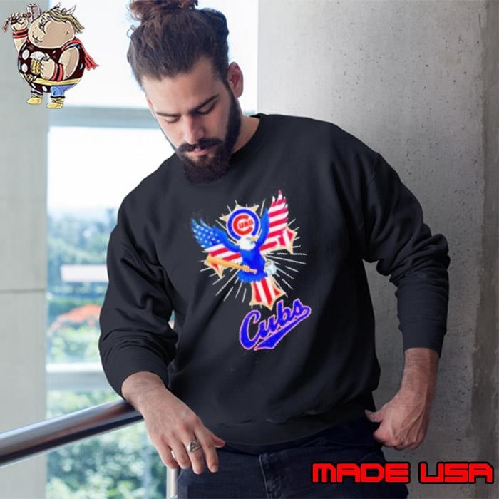 Chicago Cubs American Eagle flag logo Sweatshirt