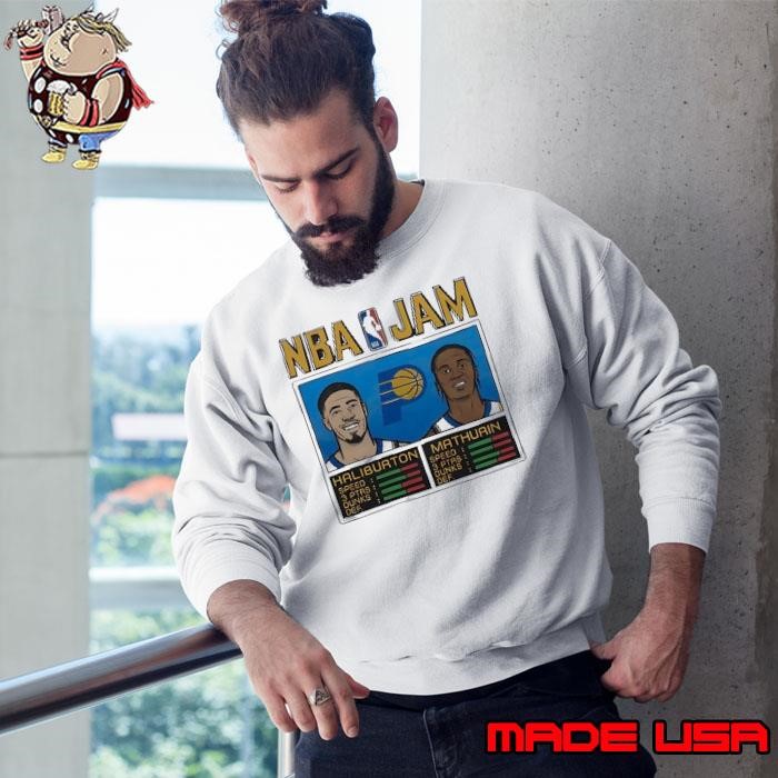 Haliburton and Mathurin NBA Jam Sweatshirt
