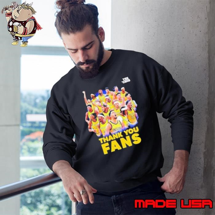 Indiana Pacers thank you fans graphic Sweatshirt