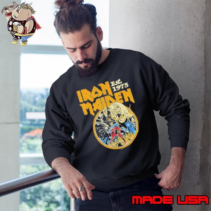 Iron Maiden Vintage Beast Circle Red Sweatshirt