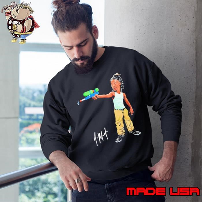 Ja Morant Super Soaker Memphis Grizzlies Cartoon Signature Sweatshirt
