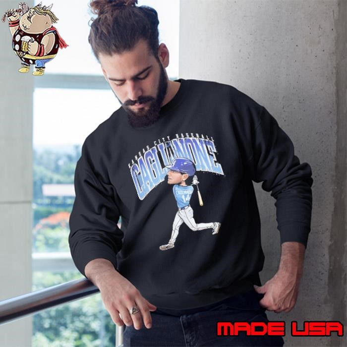 Jac Caglianone Kansas City Royals MLB baseball cartoon Sweatshirt