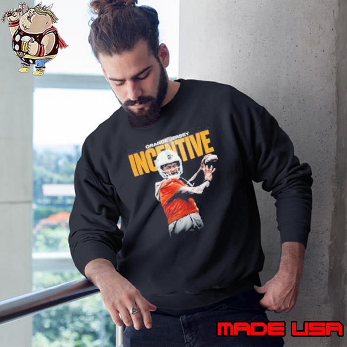 Miami Dolphins Incentive Orange Jersey Sweatshirt