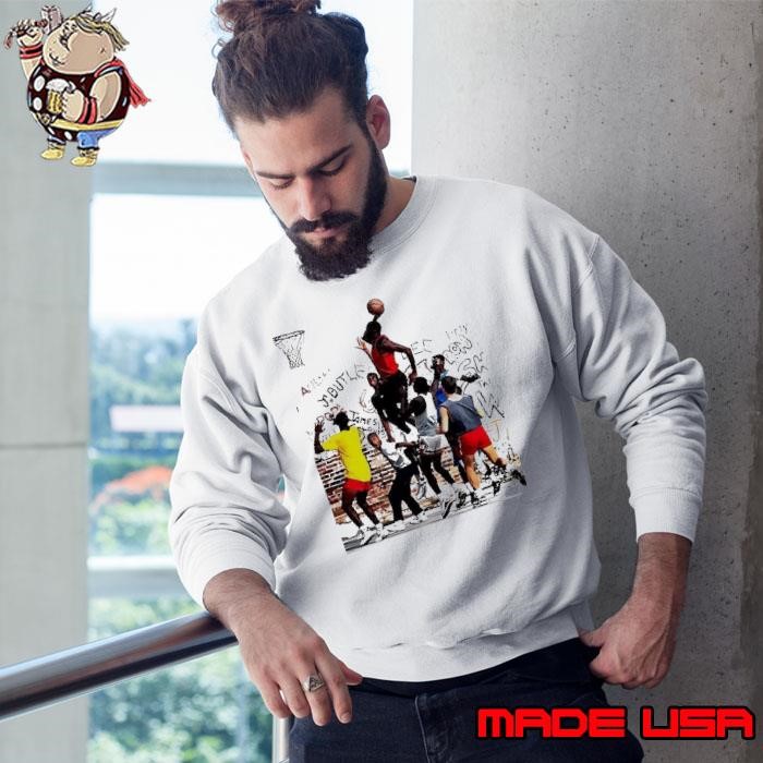 Michael Jordan street basketball game retro shirt