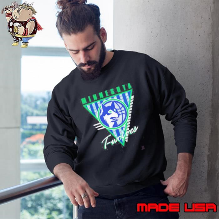 Minnesota Timberwolves Mitchell & Ness Worldwide Collection Tri-Logo Sweatshirt
