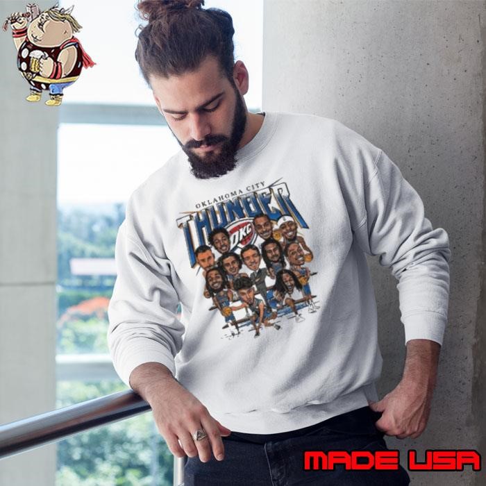 Oklahoma City Thunder OKC team caricature Sweatshirt