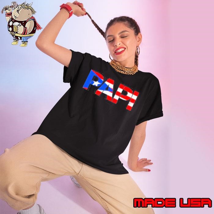 PaPi flag Puerto Rico Ladies tee