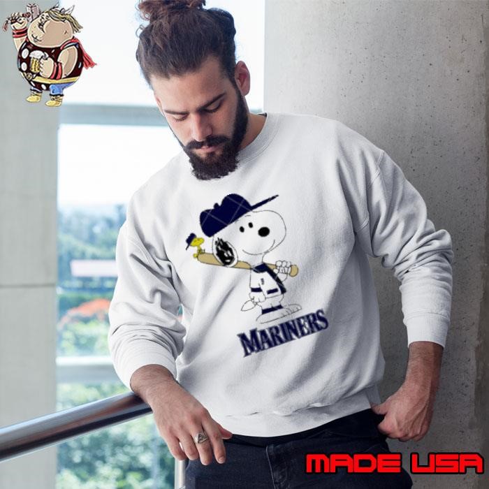 Seattle Mariners Snoopy Baseball funny cartoon Sweatshirt