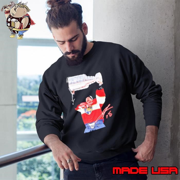 Sergei Bobrovsky Florida Panthers 2025 Stanley Cup Final Signature Sweatshirt