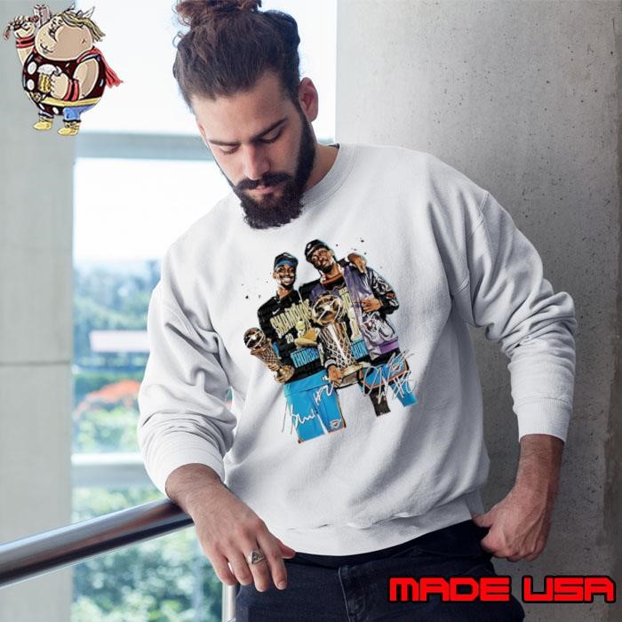 Shai Gilgeous-Alexander And Jalen Williams Oklahoma City Thunder 2025 NBA Finals Champions Sweatshirt