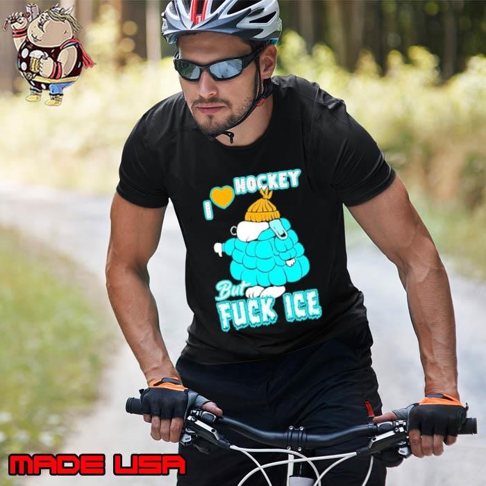 Snoopy I love hockey but fuck Ice anti Ice protest Unisex