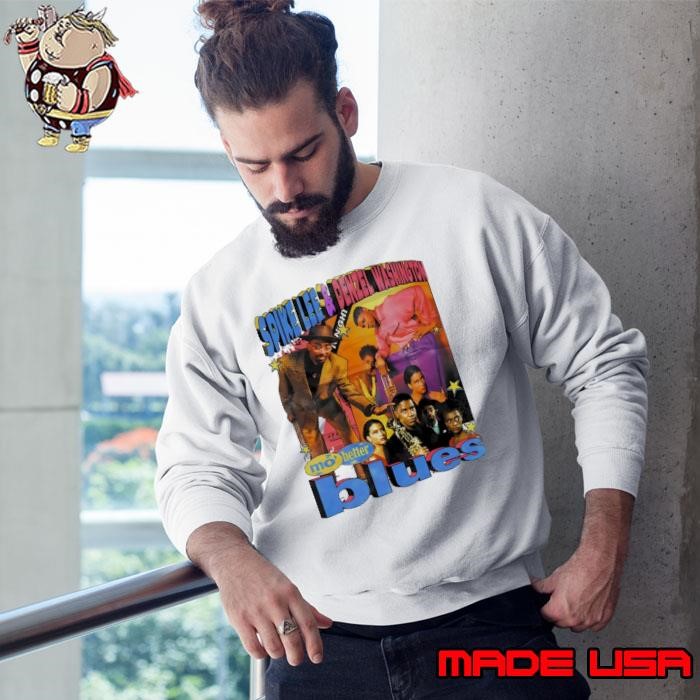 Spike Lee and Denzel Washington Mo Better Blues Vintage Sweatshirt