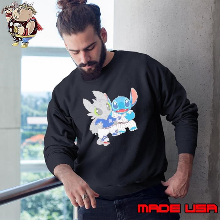 Toothless And Stitch New York Yankees Baseball Sweatshirt