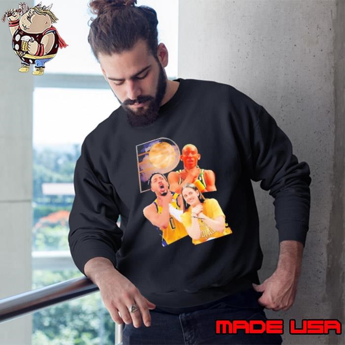 Tyrese Haliburton Reggie Miller and Caitlin Clark Choke basketball Sweatshirt