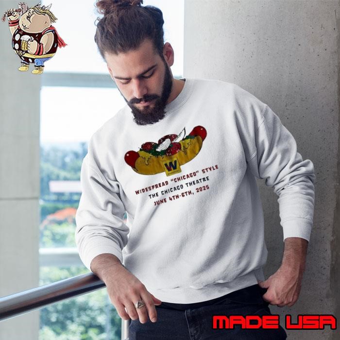 Widespread Chicago style the Chicago theatre june 6th 2025 Sweatshirt