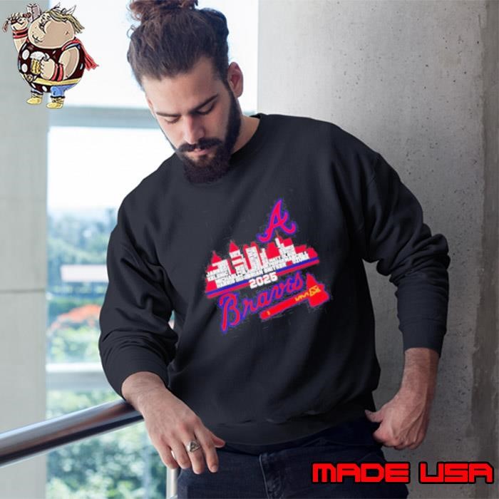 Atlanta Braves 2025 skyline name Sweatshirt