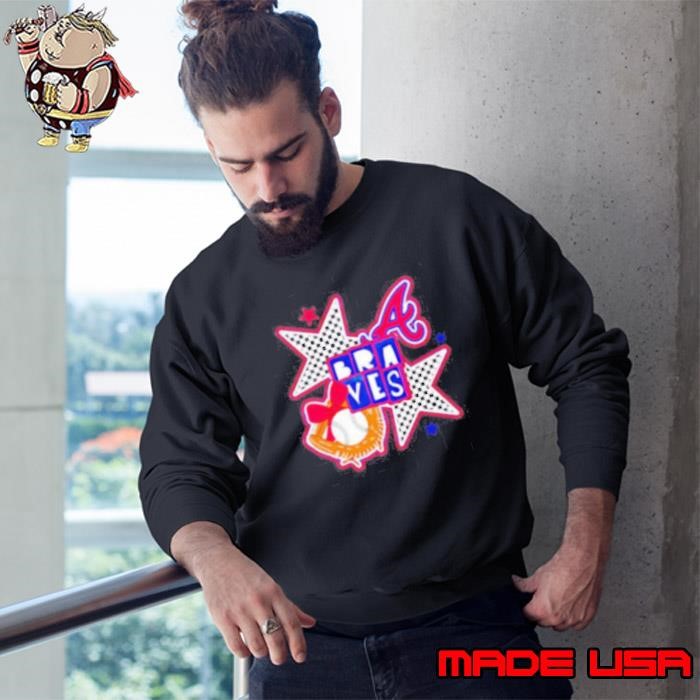 Atlanta Braves Checkered Stars Sweatshirt