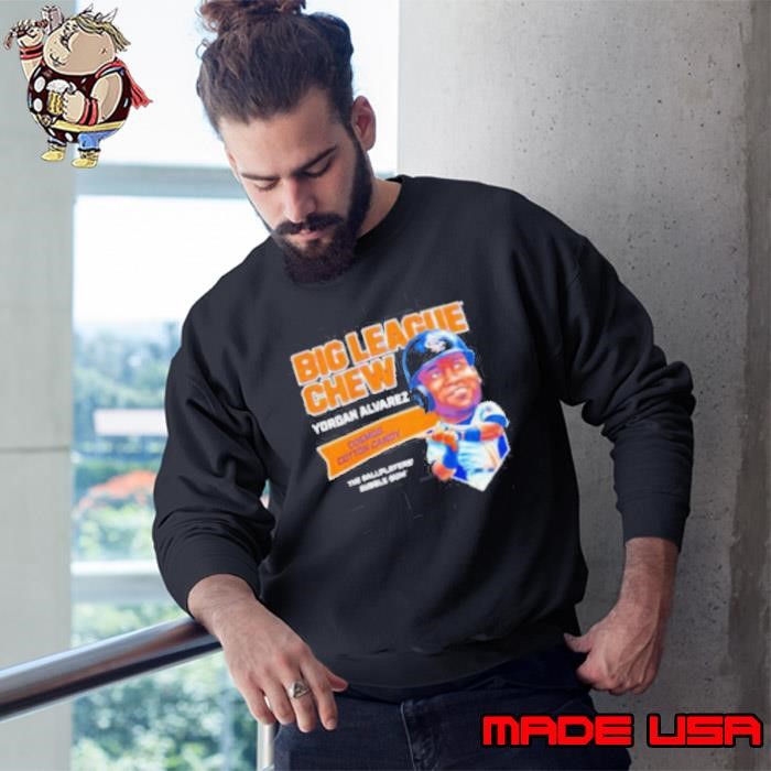 Big League Chew Yordan Alvarez Cosmos Cotton Candy The Ballplayers Bubble Gum Sweatshirt