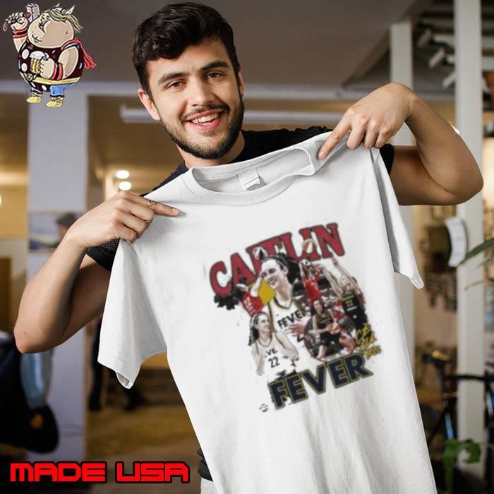 Caitlin Clark 22 Indiana Fever WNBA player signature vintage Unisex