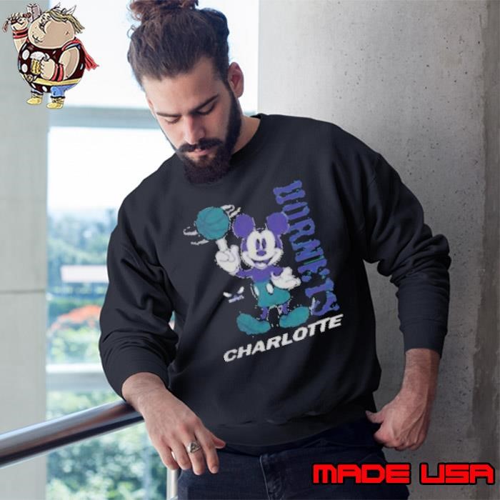 Charlotte Hornets Vintage Mickey Baller 2024 Sweatshirt