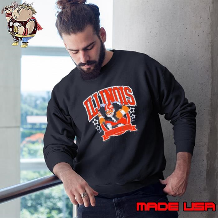 Illinois Football Vintage Distressed Sweatshirt