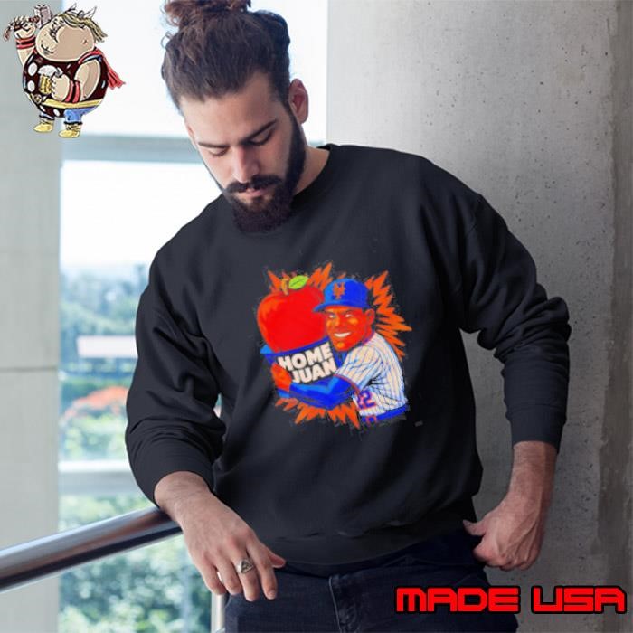 Juan Soto New York Mets Home Juan Apple Caricature Player Sweatshirt