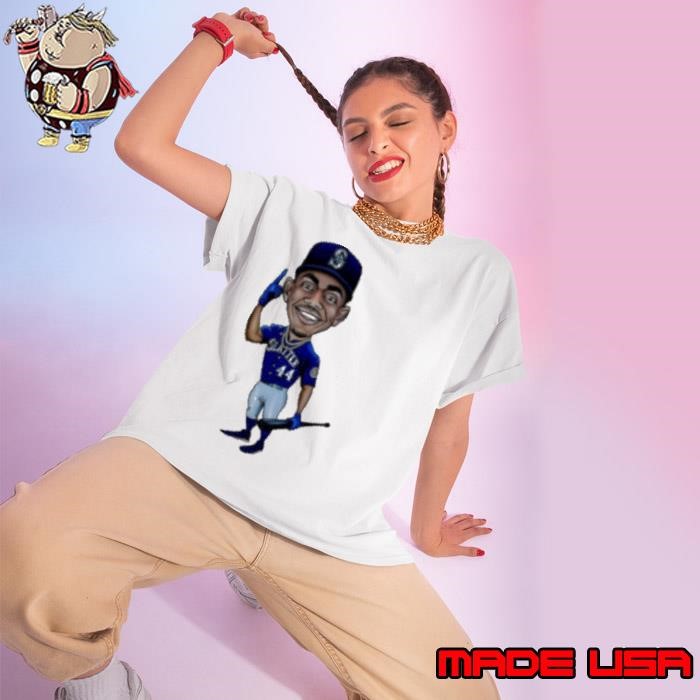 Julio Rodriguez Art seattle mariners jersey cartoon Ladies tee
