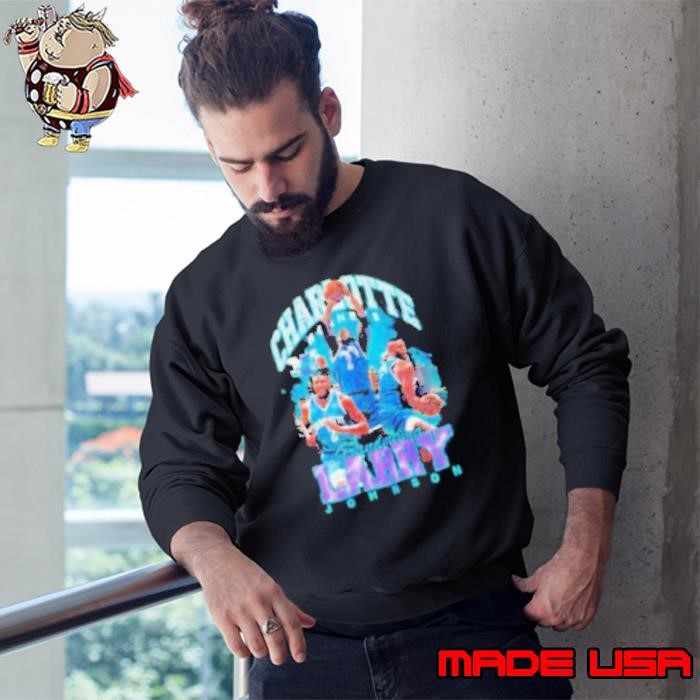 Larry Johnson Charlotte Hornets Grandmama Graphic Sweatshirt
