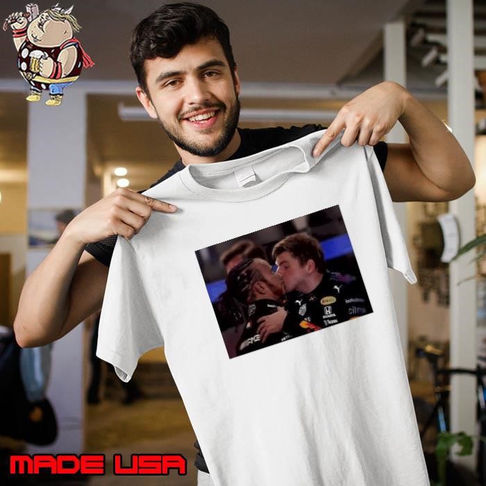 Lewis Hamilton and Max Verstappen Kiss meme Unisex