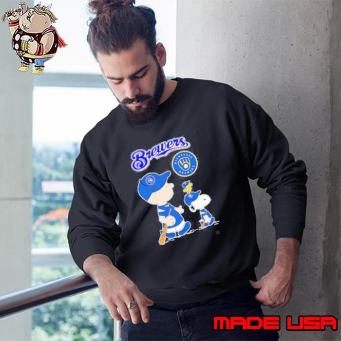 Milwaukee Brewers x Peanuts Snoopy Charlie Brown 2025 Sweatshirt