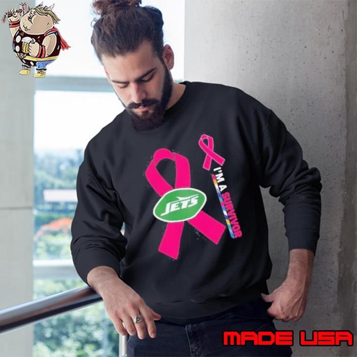 New York Jets x Cancer Awareness I’m a survivor Sweatshirt