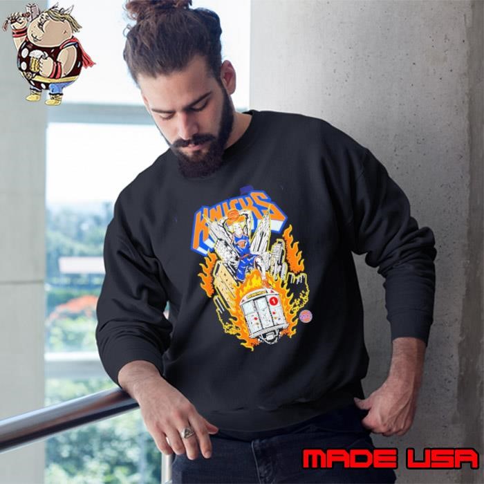 New York Knicks forever Fest Subway skeleton graphic Sweatshirt