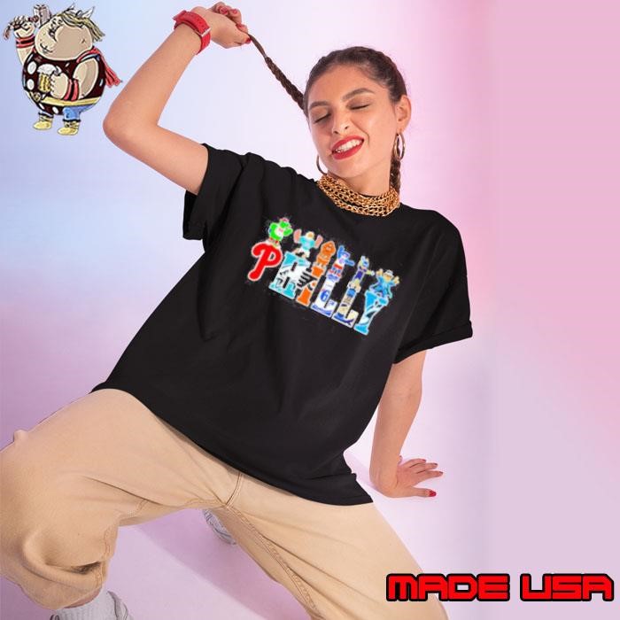 Philly sports mascot cartoon Ladies tee