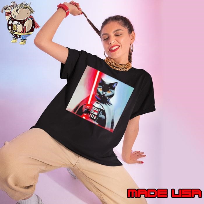 Planet cat Vader Star Wars shirt