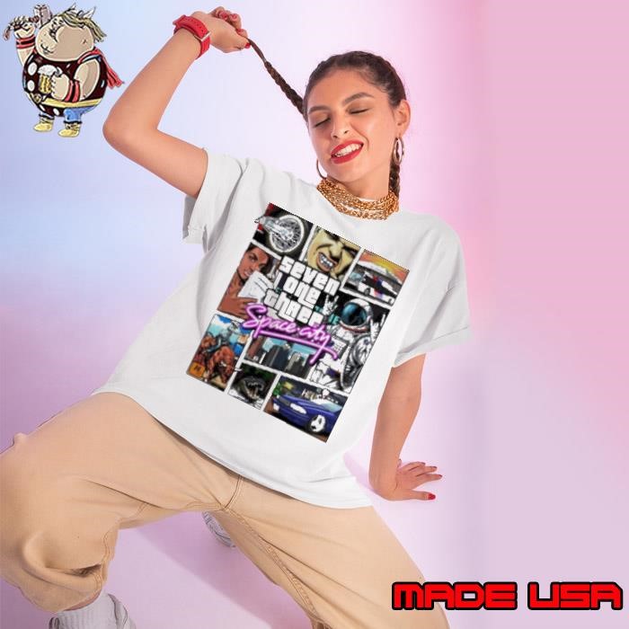 Seven One Three Grand Theft Space City Ladies tee