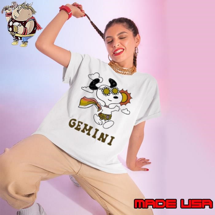 Snoopy Gemini Zodiac Ladies tee