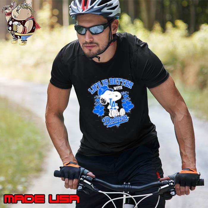 Snoopy Life is better with Dodgers Unisex