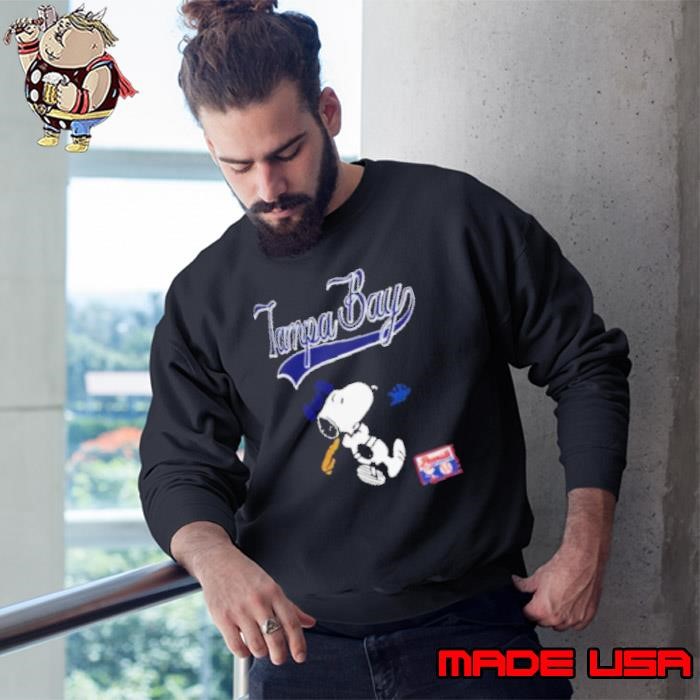 Snoopy Peanuts Ripple Junction Tampa Bay Baseball Sweatshirt